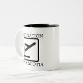 Bestemming aan de oostkust van Nova Scotia Tweekleurige Koffiemok (Voorkant links)