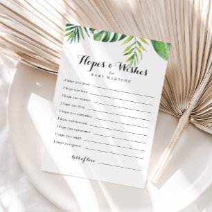 Bestemming Baby shower Hopes & Wishes Kaart