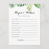 Bestemming Baby shower Hopes & Wishes Kaart (Voorkant)