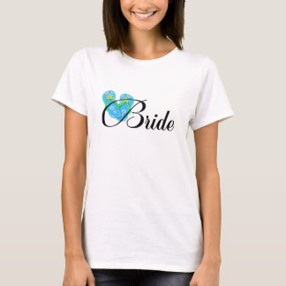 Bestemming Bruid Flip Flop Blauw T-shirt