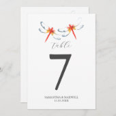 Bestemming Bruiloft Afdrukbare Tafelnummers (Voorkant / Achterkant)