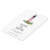 Bestemming Bruiloft Bewaar de datum Magneten (Linkerzijde)