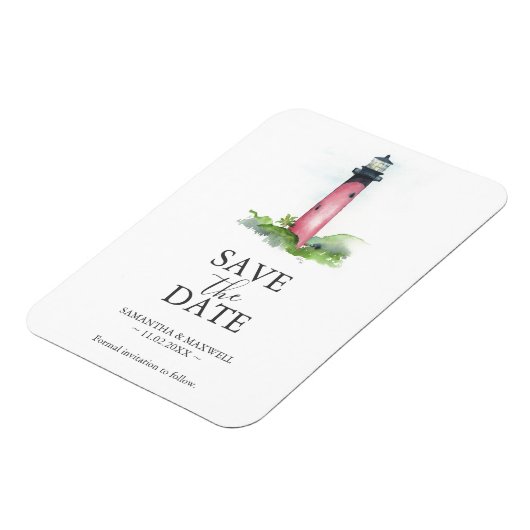 Bestemming Bruiloft Bewaar de datum Magneten (Linkerzijde)