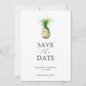 Bestemming Bruiloft Bewaar de datum Tropisch Save The Date (Voorkant)