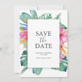 Bestemming Bruiloft Bewaar de datum Uitnodigingen (Voorkant)