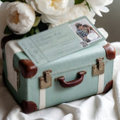 Bestemming Bruiloft Boarding Pass Vliegticket Kaart