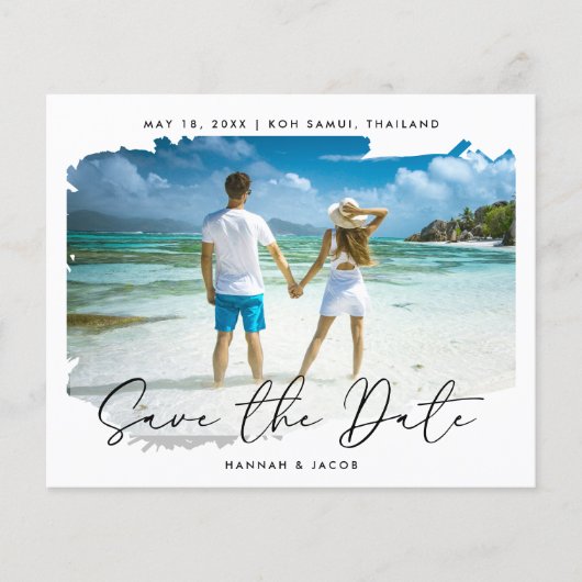 Bestemming Bruiloft Budget Foto Opslaan van de Dat (Voorkant)