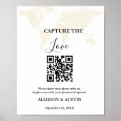 Bestemming bruiloft Capture liefde QR code bruilof Poster (Voorkant)