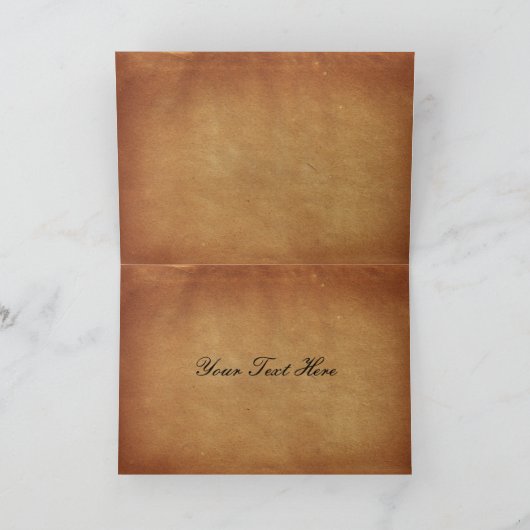 bestemming bruiloft dank u kaart (Binnen)