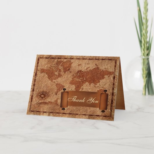  bestemming bruiloft dank u kaart (Voorkant)