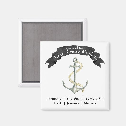 Bestemming Bruiloft Deur Magneet (Voorkant / Achterkant)