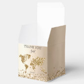 Bestemming Bruiloft Goud Wereldkaart Strand Avontu Bedankdoosjes (Geopend)