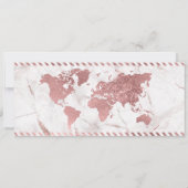 Bestemming Bruiloft Gouden instapkaart QR Code Inv Kaart (Achterkant)