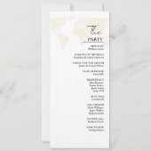 Bestemming bruiloft Groene bruiloft Programma Kaar (Achterkant)