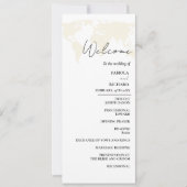 Bestemming bruiloft Groene bruiloft Programma Kaar (Voorkant)