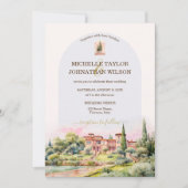 Bestemming Bruiloft Italië Toscane Florence Kaart (Voorkant)