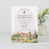 Bestemming Bruiloft Italië Toscane Florence Kaart (Staand voorkant)