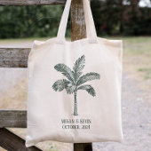 Bestemming Bruiloft Kleurrijke Palm Tree Tote Bag
