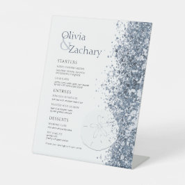 Bestemming Bruiloft Menu Pedestal Sign Reclamebord Met Voetstuk