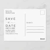 Bestemming bruiloft Mexico Save the Date Briefkaart (Achterkant)