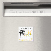 Bestemming Bruiloft Monogram Save the Date Magnete Magneet (Insitu (Vaatwasser))