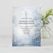 Bestemming Bruiloft Parijs Eiffeltoren Winter Kaart (Staand voorkant)