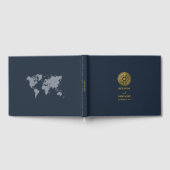 Bestemming Bruiloft Paspoort Kompas Bruiloft Gastenboek (Volledig)