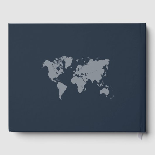 Bestemming Bruiloft Paspoort Kompas Bruiloft Gastenboek (Achterkant)