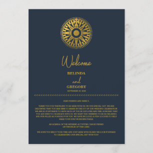 Bestemming Bruiloft Paspoort Kompas Route Programmakaart