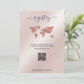 Bestemming Bruiloft Paspoort Wereldkaart Registry Kaart (Staand voorkant)