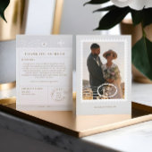 Bestemming Bruiloft Reizen Thema Foto Dank u Bedankkaart