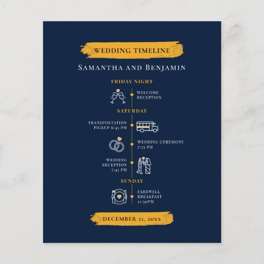 Bestemming Bruiloft Route Fotoprogramma Kaart (Achterkant)