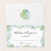 Bestemming Bruiloft, Strand Bruiloft, Zomer Bruilo Kaart (Buitenkant ongevouwen)