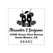 Bestemming Bruiloft, Strand Bruiloft, Zomer Bruilo Rubberstempel (Afrduk)