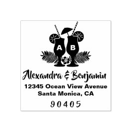 Bestemming Bruiloft, Strand Bruiloft, Zomer Bruilo Rubberstempel