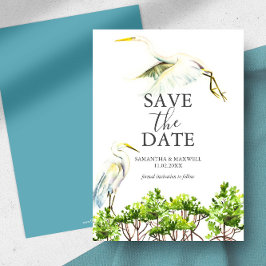 Bestemming Bruiloft Tropische Vogel Bewaar De Datu Save The Date
