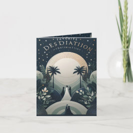 BESTEMMING BRUILOFT UITNODIGING KAART