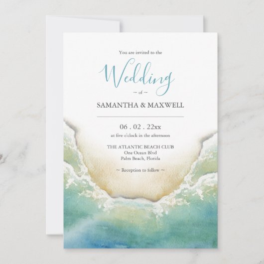 Bestemming Bruiloft Uitnodigingen QR code (Voorkant)