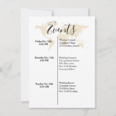 Bestemming bruiloft verwelkomt & reisweekend kaart (Achterkant)