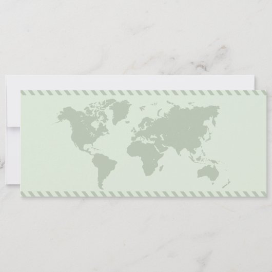 Bestemming Bruiloft Wijze Boarding Pass QR-code Kaart (Achterkant)