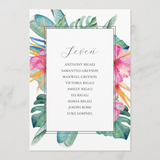 Bestemming Bruiloft Zitkaarten Sjabloon Kaart (Voorkant)