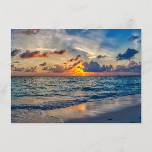 Bestemming Bruiloft Zonnige luchten Bruiloft Menu (Achterkant)