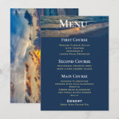 Bestemming Bruiloft Zonnige luchten Bruiloft Menu (Voorkant / Achterkant)