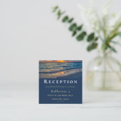 Bestemming Bruiloft Zonnige luchten Bruiloft recep Informatiekaartje (Staand voorkant)