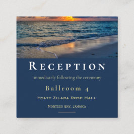 Bestemming Bruiloft Zonnige luchten Bruiloft recep Informatiekaartje