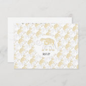 Bestemming Bruiloften in het buitenland Thailand R RSVP Kaartje (Voorkant / Achterkant)