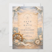 Bestemming Cruise Bruiloft Save The Date (Voorkant)