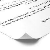 Bestemming Cupcake bruiloft menu dessert teken Poster (Hoek)