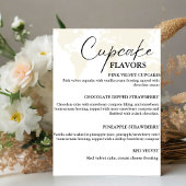 Bestemming Cupcake bruiloft menu dessert teken Reclamebord Met Voetstuk