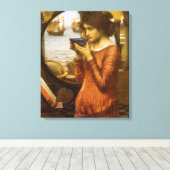 Bestemming door John William Waterhouse Canvas Afdruk (Insitu (Houten vloer))